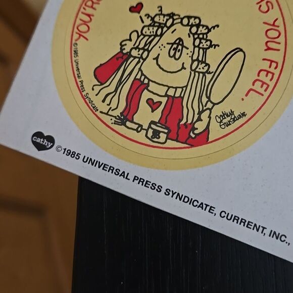 Humorous Cartoon Sticker Set 6 80s Catht Colorful Collect Y2k Hunkette Rare - Picture 3 of 14